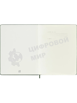Блокнот Moleskine CLASSIC QP093K15 XLarge 190х250 мм 192 стр. пунктир твердая обложка зеленый
