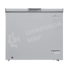 Морозильный ларь SNOWCAP CF-250ES серебристый глухая крышка, 250л