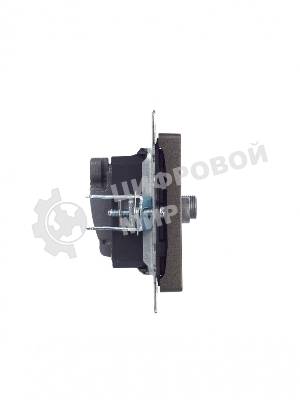 Розетка телевизионная двойная TV+SAT IEK BRITE РТВ/РСп12-БрТБ темная бронза