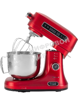 Кухонная машина Rondell RDE-KM900 планетар.вращ. 1900Вт красное вино