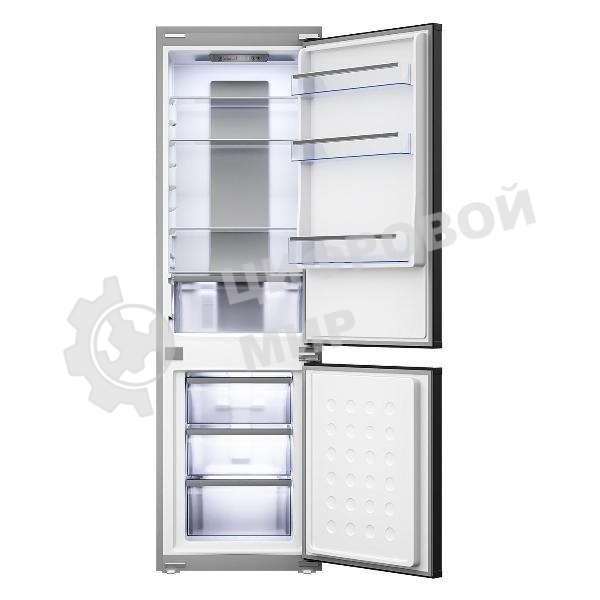 Встраиваемый холодильник Lex LBI177.3D серый двухкамерный инвертер