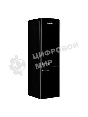 Холодильник Maunfeld MFF186NFRB черный двухкамерный 181/71л морозилка снизу, No Frost