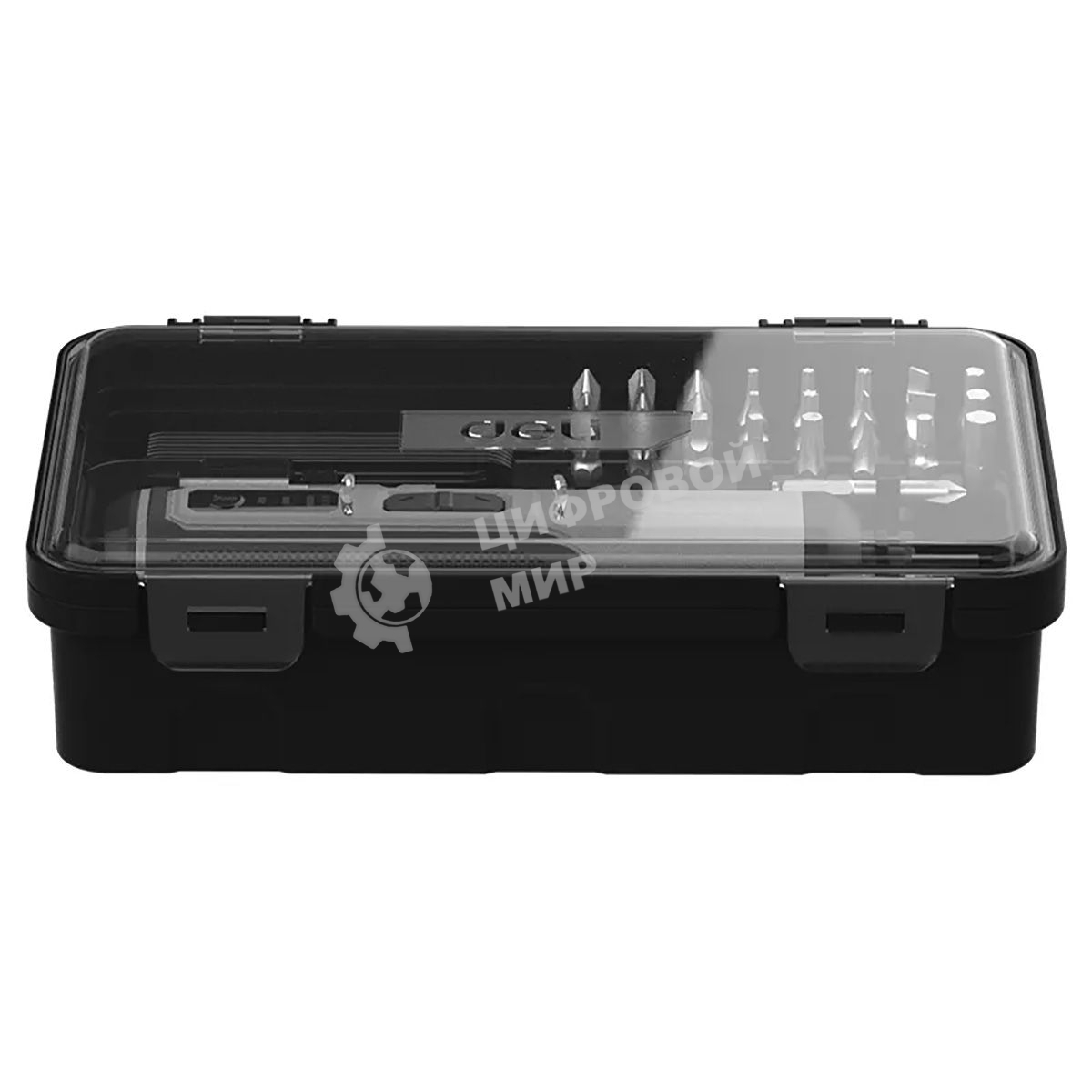 Отвертка аккумуляторная Deli DC161, (4В, 2А*ч, 5Нм, 300об/мин, Type-C, набор бит 4 шт, картон)