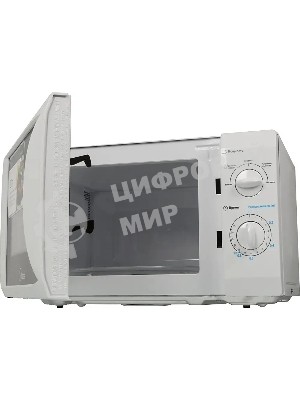 Микроволновая печь Midea MM720CFB белый, 20 л, 700 Вт, переключатели - поворотный механизм