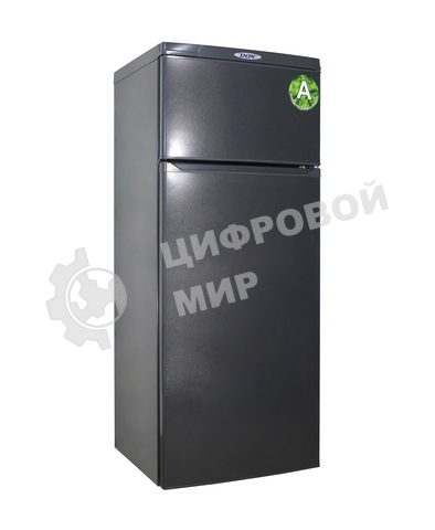 Холодильник DON R-216 G графит зеркальный двухкамерный 200/50л морозилка сверху