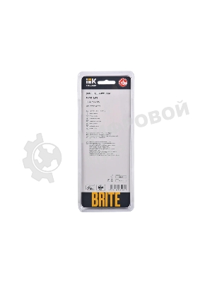 Рамка 3-местная IEK BRITE РУ-3-2-БрТБ стекло темная бронза