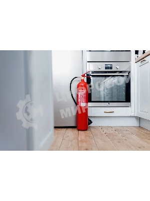 Огнетушитель углекислотный Пожтехника Центр ОУ-5-ВСЕ ИНЕЙ (55В, С,Е, до 10 000V) баллон по ГОСТ 949