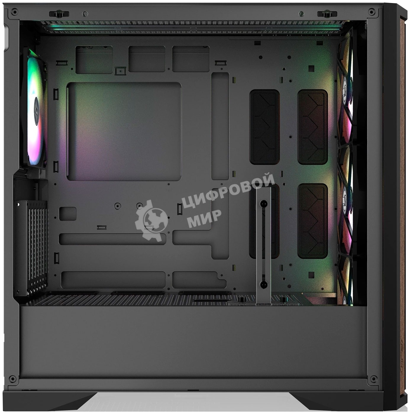 Компьютерный корпус без блока питания Case Raijintek AGOS MAX-MS4, Midi-Tower, TG, 4x140мм ARGB, 2xUSB 3.0 + 1xUSB Type-C, E-ATX, ATX, mATX, mITX черный