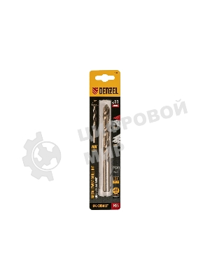 Сверло по металлу Denzel 11 мм, HSS Co-8%