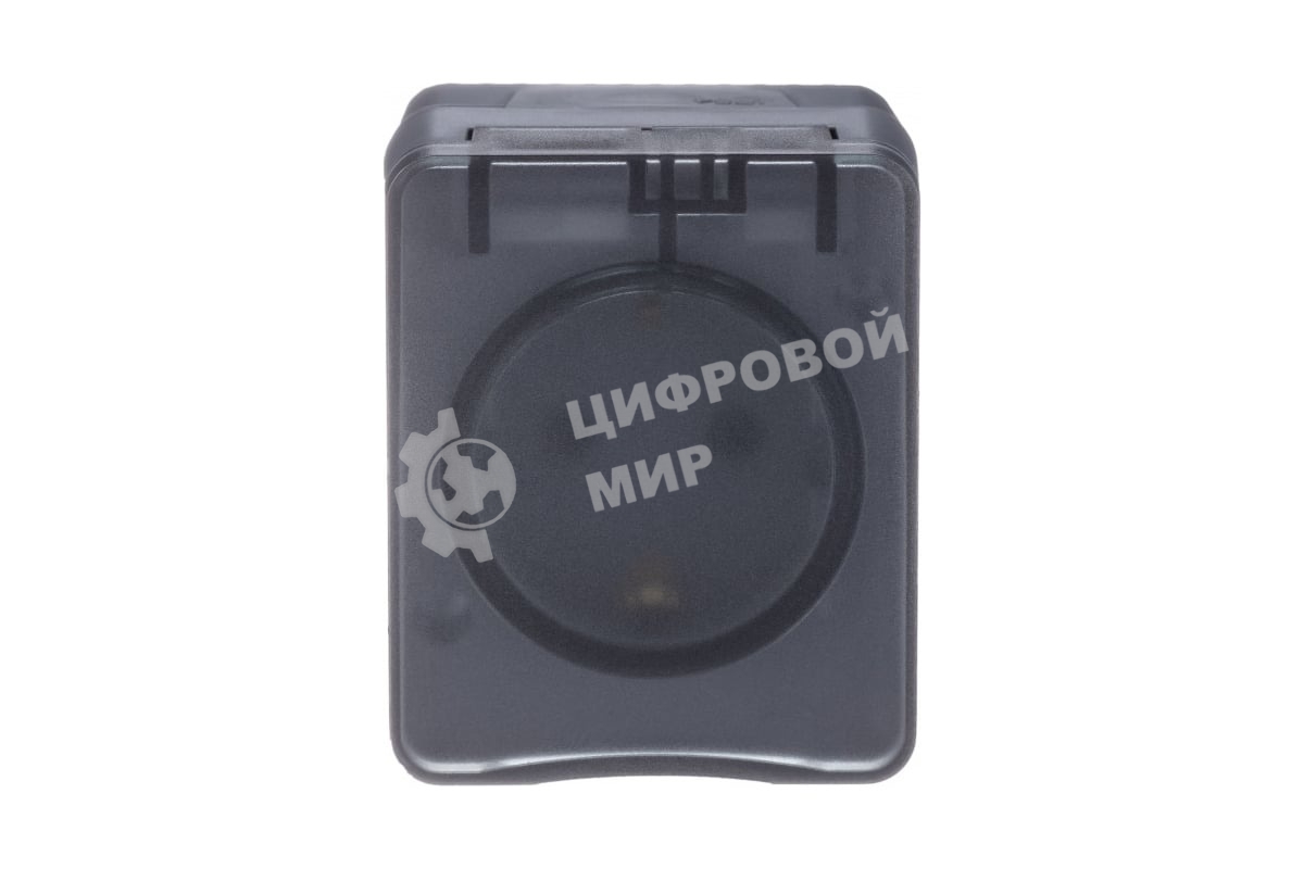 Розетка 1-м ОП AtlasDesign Profi54 16А IP54 250В с заземл. защ. шторки антрацит SchE ATN544045