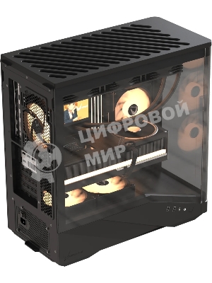 Компьютерный корпус Formula V Line Crystal U9 PA Black, ATX, TYPE-C*1, USB3.0*2, Curved Glass, SIDE 3x PERFORMANCE ARGB, REAR 1x PERFORMANCE ARGB