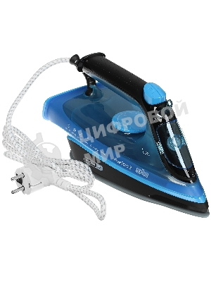 Утюг Braun FI3194BK синий/черный, 2400 Вт, 45 г/мин, 200 г/мин, 270 мл