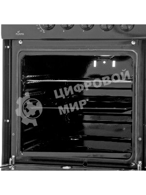Плита Газовая Flama FG 24022 B коричневый (стеклянная крышка) реш.чугун