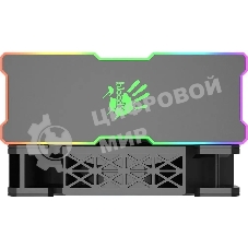 Кулер для процессора Bloody AC-16 ARGB черный, 120 мм, алюминий/медь, 800-1600 об/мин, 4 pin PWM, ARGB, 220 Вт, высота 151 мм
