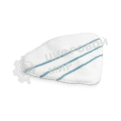Сменная насадка для паровой швабры Bt SM1114 White-blue. (Тряпка для мытья полов) Материал 95% polyester, 5% nylon, размер 280 х 240 мм