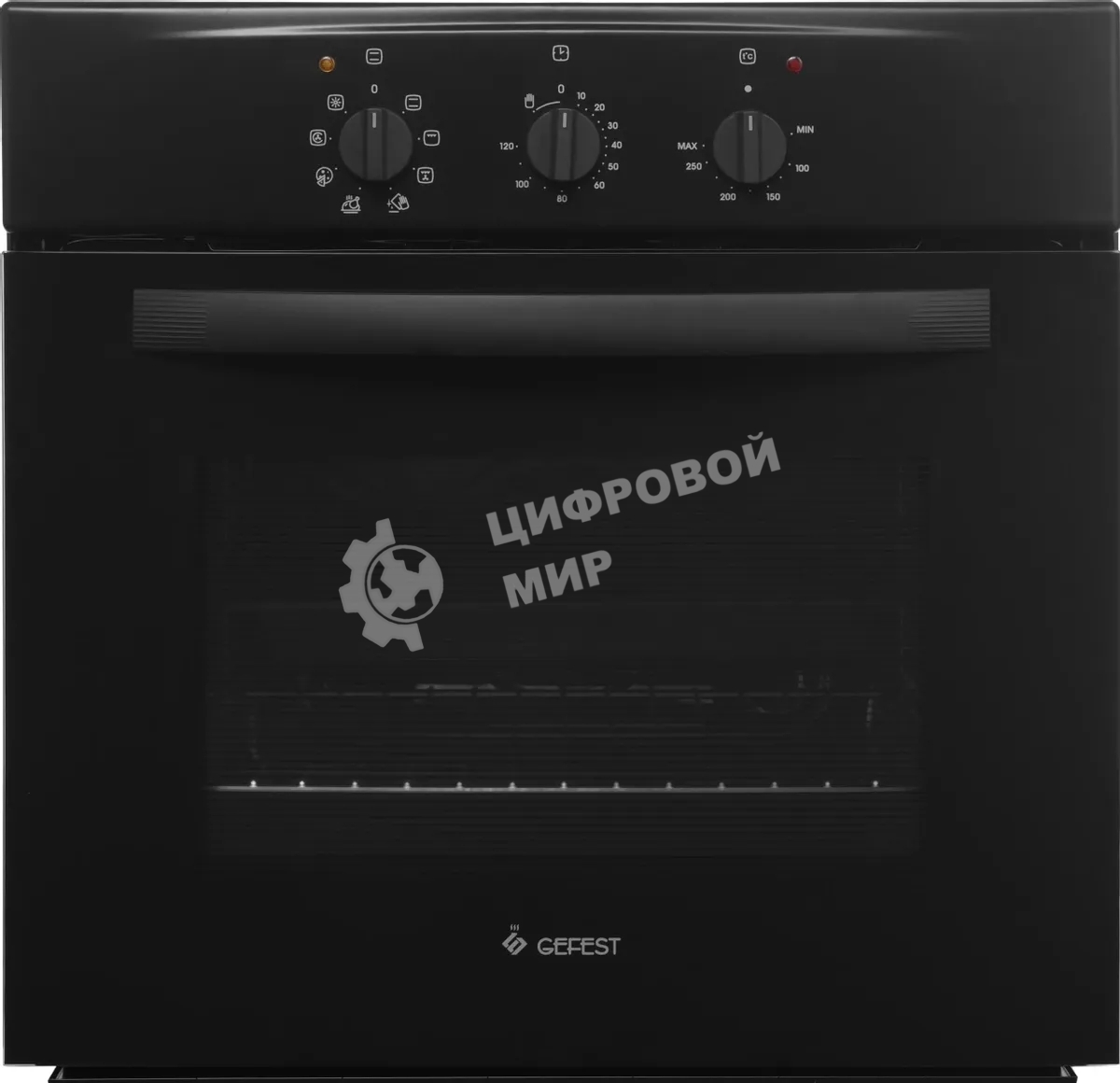 Духовой шкаф электрический Gefest 602-01 А черный, встраиваемый