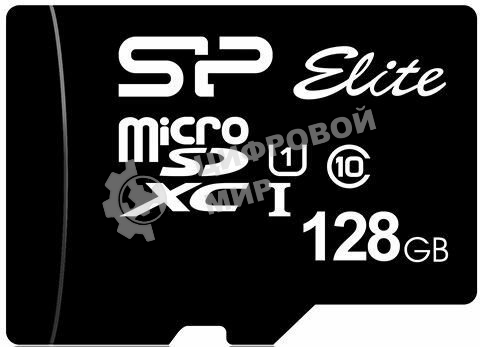 Флеш карта microSDXC 128Gb Class10 Silicon Power SP128GbSTXBV1V20 Elite w/o adapter