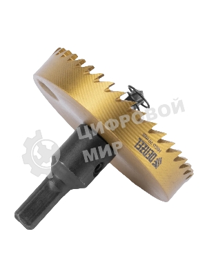 Коронка по металлу Denzel HSS, 70 мм, нитридтитановое покрытие