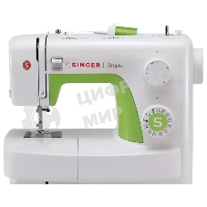 Швейная машина Singer Simple 3229 белый, электромеханическая, вертикальный качающийся, 29 операций, петля полуавтомат