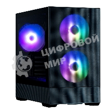 Компьютерный корпус ZALMAN P30 AIR, MATX, BLACK, WINDOW, 2xCombo (3.5'' or 2.5''), 3x2.5