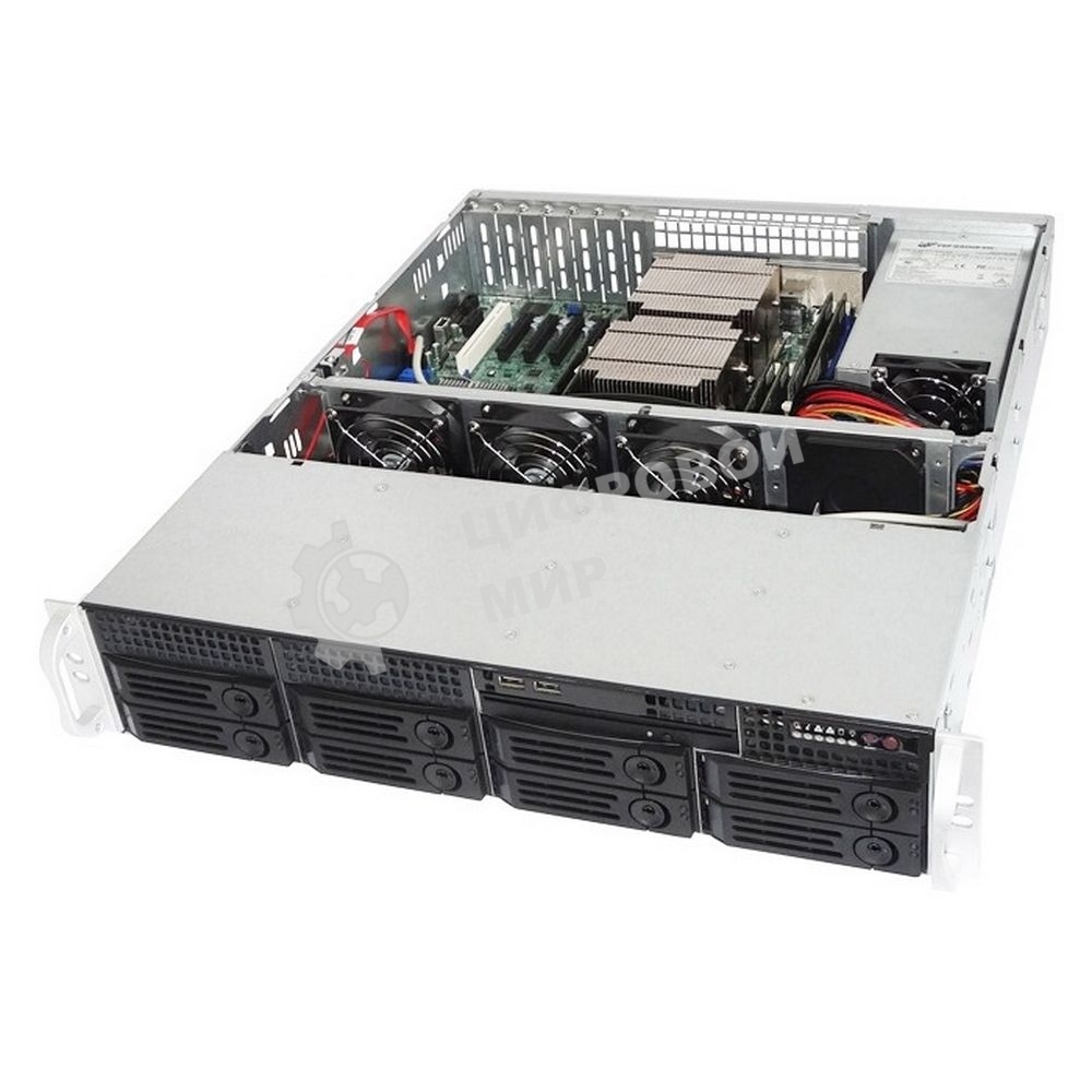 Серверный корпус Ablecom CS-R25-37P, PSU: CRPS(1+1), Acbel: 800W HDD Tray: 8, 8-port 6Gbps SAS/SATA to SATA with SGPIO CS-R25-37P, PSU: CRPS(1+1), Acbel: 800Wб HDD Tray: 8 drive trays, Backplane: 8-port 6Gbps SAS/SATA to SATA with SGPIO