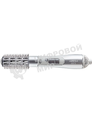 Фен-щетка ARESA AR-3207 серебристый/белый, 800 Вт