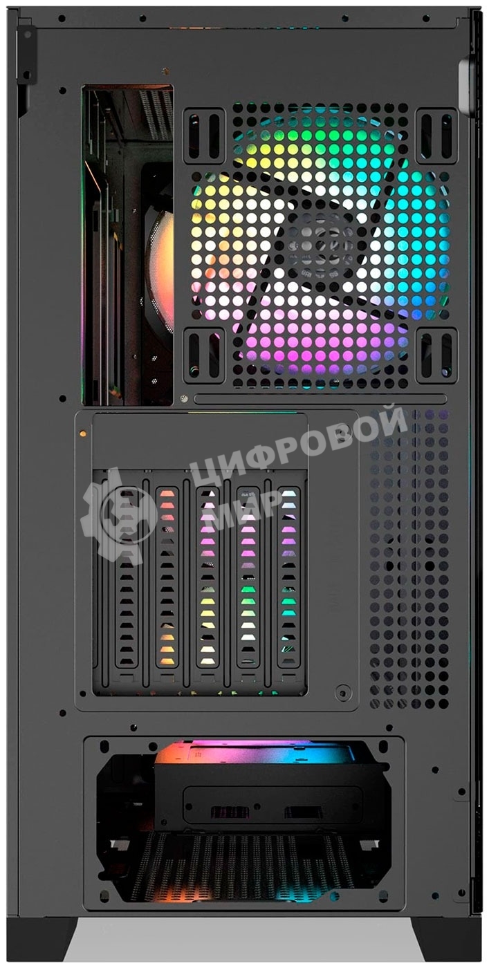 Компьютерный корпус без блока питания Case Raijintek AGOS MAX-MS4, Midi-Tower, TG, 4x140мм ARGB, 2xUSB 3.0 + 1xUSB Type-C, E-ATX, ATX, mATX, mITX черный
