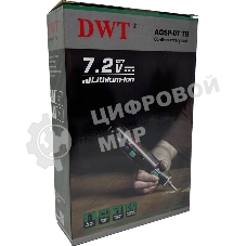 Прямошлифовальная машина (гравер) аккумуляторный DWT AGSP-07 TB /до 5000-30000 об.в мин/цанга 3.2 мм/6 скоростей/LED-подсветка/1.1 А·ч Li-ion/Type-C/черный (AGSP-07 TB)