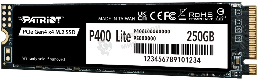 Накопитель SSD M.2 2280 PCIE 250Gb P400 Lite PATRIOT P400LP250GM28H