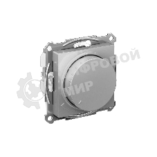 Светорегулятор (диммер) SE AtlasDesign алюминий, повор-нажим, LED, RC, 400 Вт, мех.