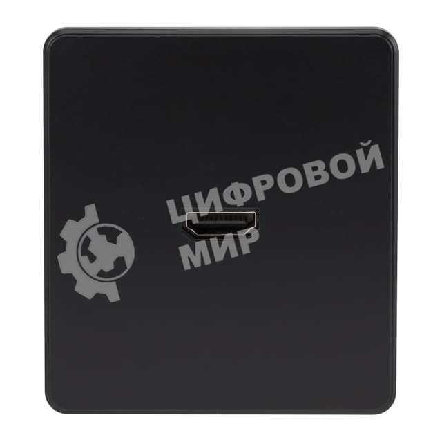 Розетка Kranz ROUND HDMI с/у оникс