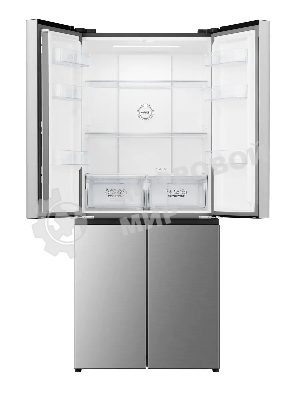Холодильник Gorenje NRM819E61X серый трехкамерный 311/149л морозилка сбоку, No Frost, Side by Side