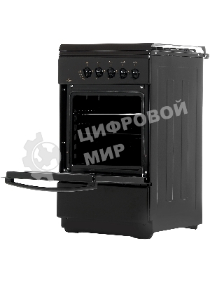 Плита Газовая Flama FG 24022 B коричневый (стеклянная крышка) реш.чугун