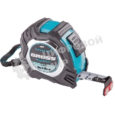 Рулетка Gross Magnetisch, 5 м х 19мм, обрезин. корпус, автоматич. фиксация, нейлон. покр., магн. зацеп