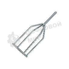 Миксер для гипсовых смесей Denzel, 80 х 530 мм, оцинкованный, шестигранный хвостовик 8 мм