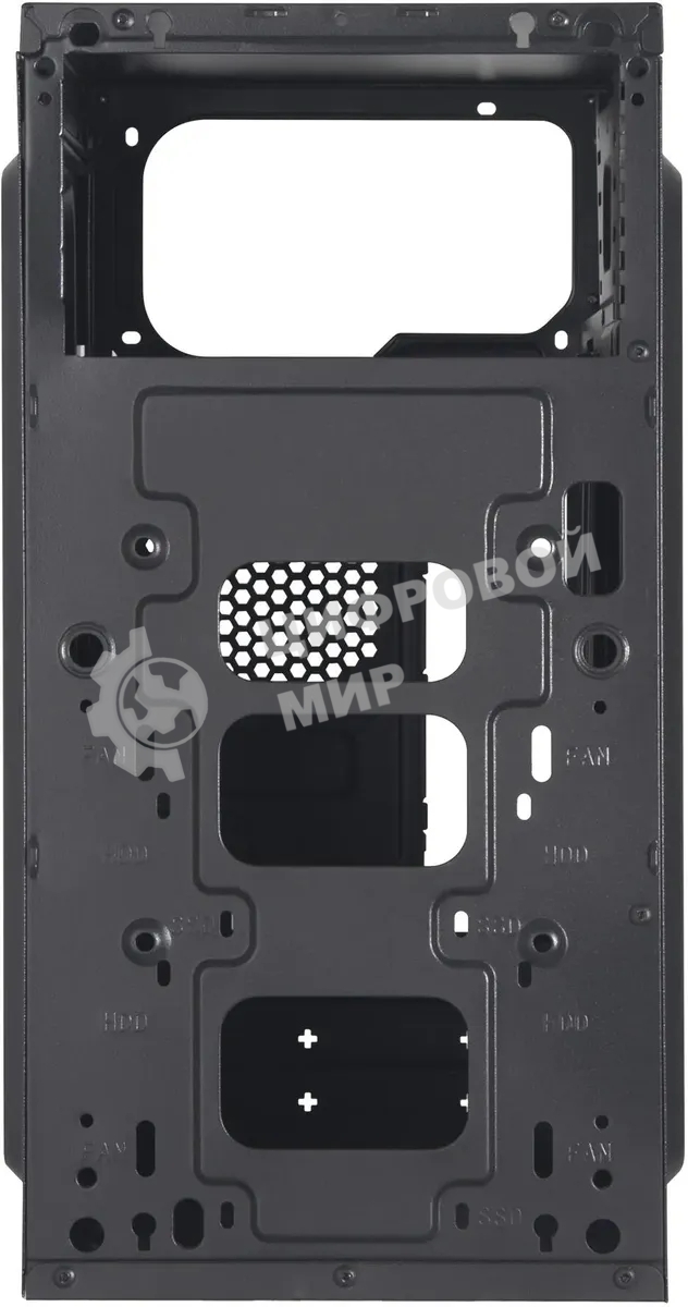 Компьютерный корпус Digma DCC-MN302 черный без БП mATX 1x80мм 2x120мм 1xUSB2.0 1xUSB3.0 audio