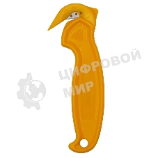 Нож канцелярский для упаковочных материалов Buro желтый