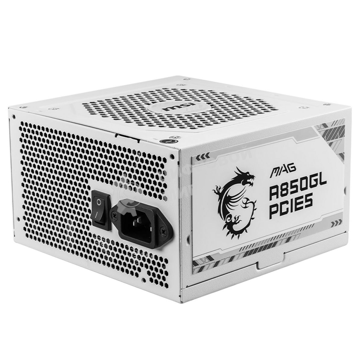 Блок питания MSI MAG A850GL PCIE5 WHITE, 850W, 80 PLUS Gold, полностью модульный, ATX 3.0, PCIE5, RTL белый