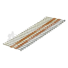 Гвозди Denzel для пнев. нейлера (оцинк.), длина - 65 мм, диам. - 2,9 мм, 2000 шт.