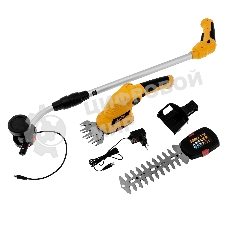 Ножницы-кусторез Denzel G801E с телескопической штангой аккумуляторные с акк. 7,2В Li-Ion 1,5 А·ч