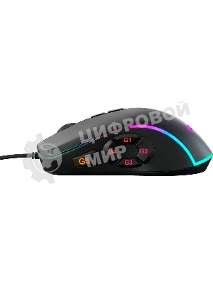Мышь проводная GMNG XM003 черный, 32000 dpi, USB, кнопки - 10