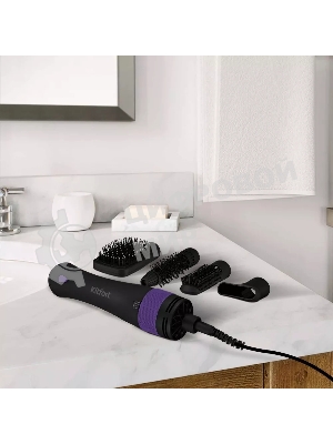 Фен-щётка Kitfort КТ-3236-1 фиолетовый/черный, 1000 Вт