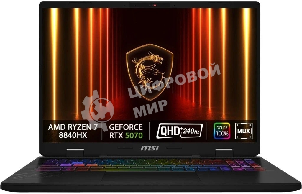 Ноутбук MSI Crosshair A16 HX D8WGKG-078XRU AMD Ryzen 7 8840HX/32Gb/SSD 1Tb/RTX 5070 8Gb/16