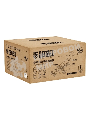 Газонокосилка бензиновая Denzel GLD-460-K, 150 см3, 46 см, 50 л