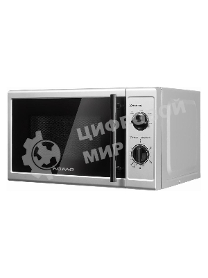Микроволновая печь HOME HMM207FS серебристый/черный, 20 л, 700 Вт, переключатели - поворотный механизм