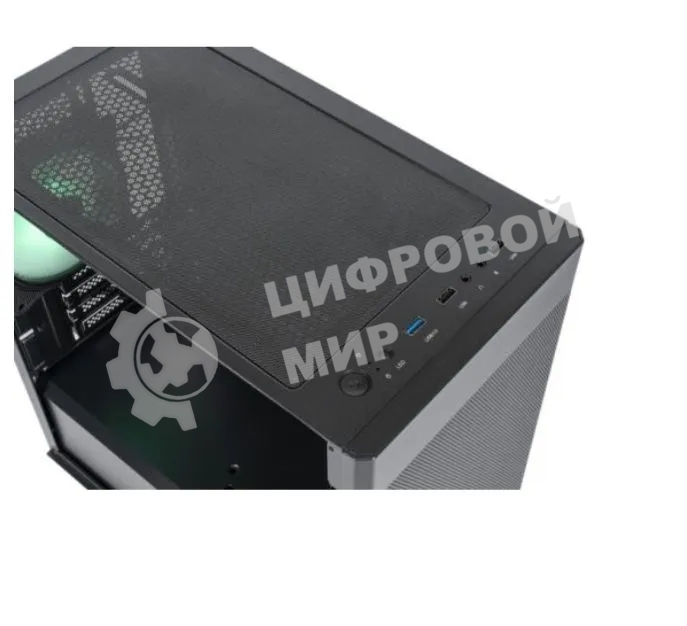 Компьютерный корпус mATX Eurocase M08 ARGB черный без БП закаленное стекло USB 3.0