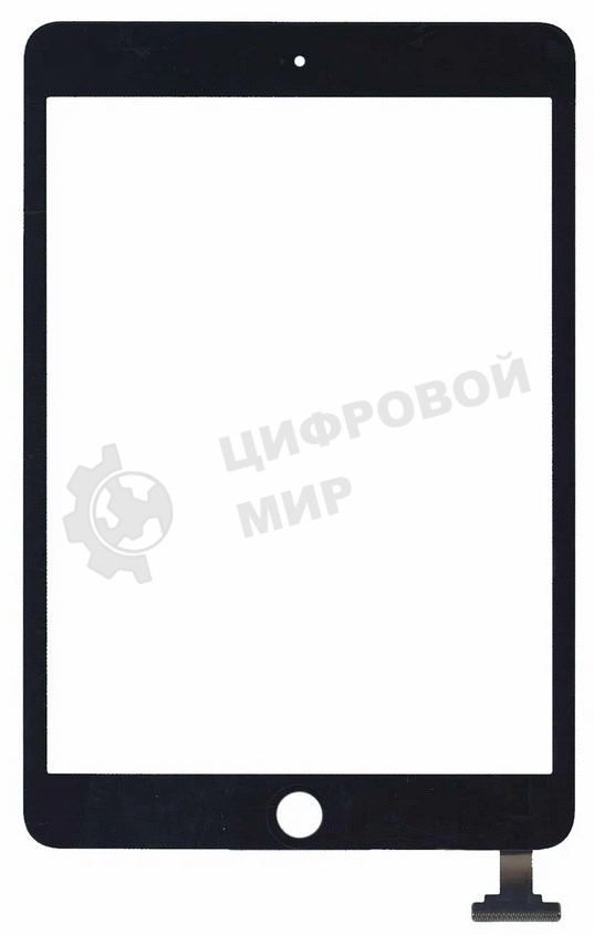 Сенсорное стекло (тачскрин) Ipad mini 3 (retina) no IC (A1599, A1600), черное