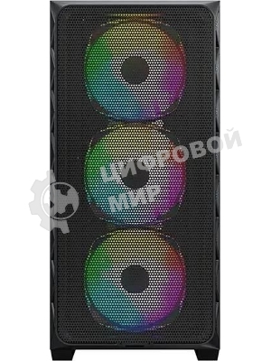 Компьютерный корпус Montech AIR 903 MAX черный без БП ATX 3x140мм 2xUSB3.0 1xUSB3.1 audio bott PSU