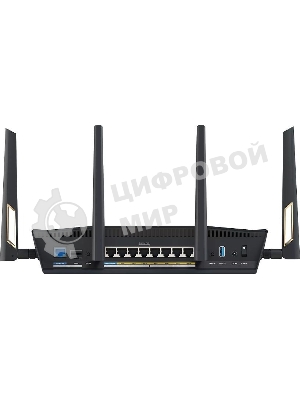 Маршрутизатор ASUS RT-BE88U, черный/желтый, 90IG08V0-MO3N0V