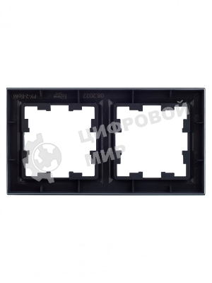 Рамка 2-местная IEK BRITE РУ-2-БрМ маренго